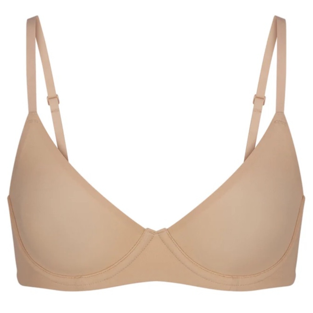 NEW SKIMS Fits Everybody Unlined Demi Bra Underwire, Nude, Size 32B